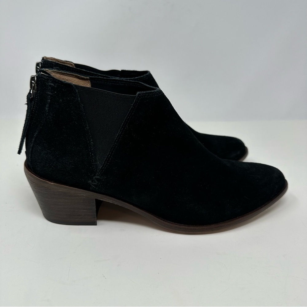 Trask Ankle Boots Suede Leather Black Size 9